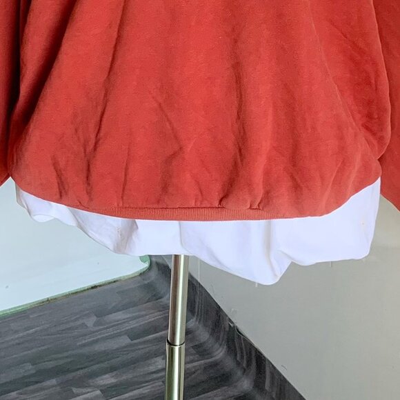 Encourage Graphic Sweatshirt Rust Orange Oversized - Picture 3 of 4